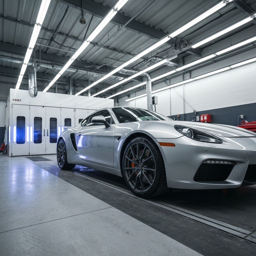 Professional auto body shop
